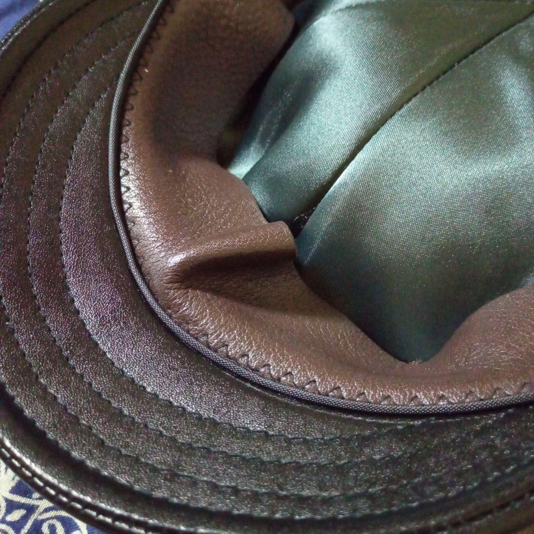 希少　完売品　極美品　mr.fatman　キャスケット　レザー　帽子　日本製　革