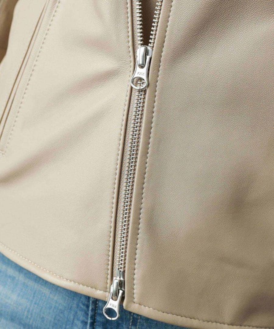 RIVE DROITE リヴドロワ レザージャケット ノーカラー ライダース