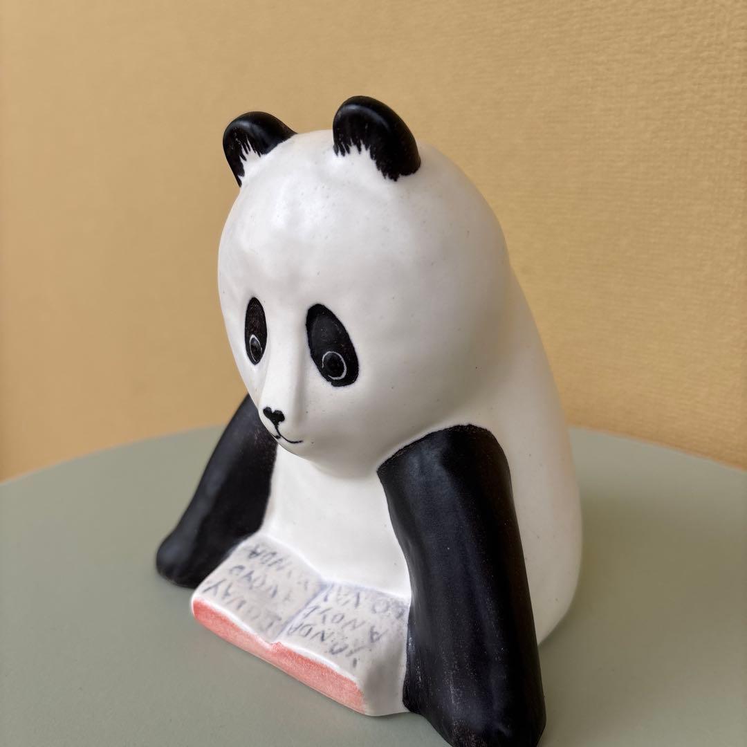 【未使用・保管品】Yonda? 新潮社 リサラーソン パンダの置物非売品