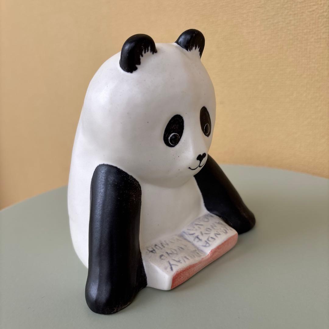 【未使用・保管品】Yonda? 新潮社 リサラーソン パンダの置物非売品