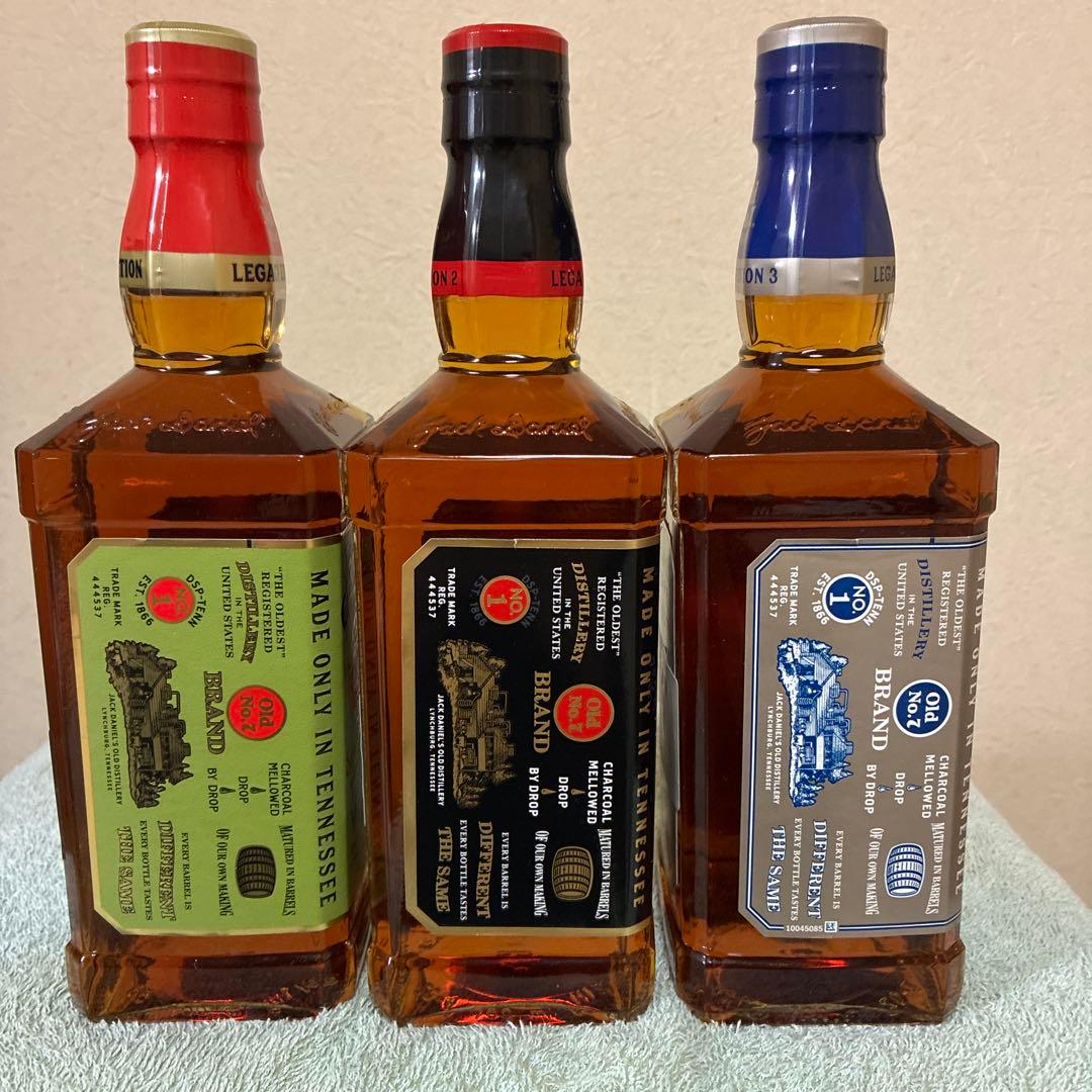 ジャックダニエルレガシー　700ml No1〜3 ウイスキー