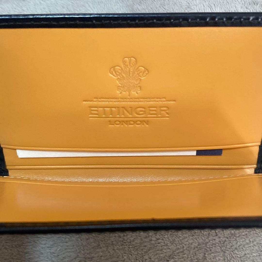 【未使用品】エッティンガー カードケース（名刺入れ） ブラック×イエロー