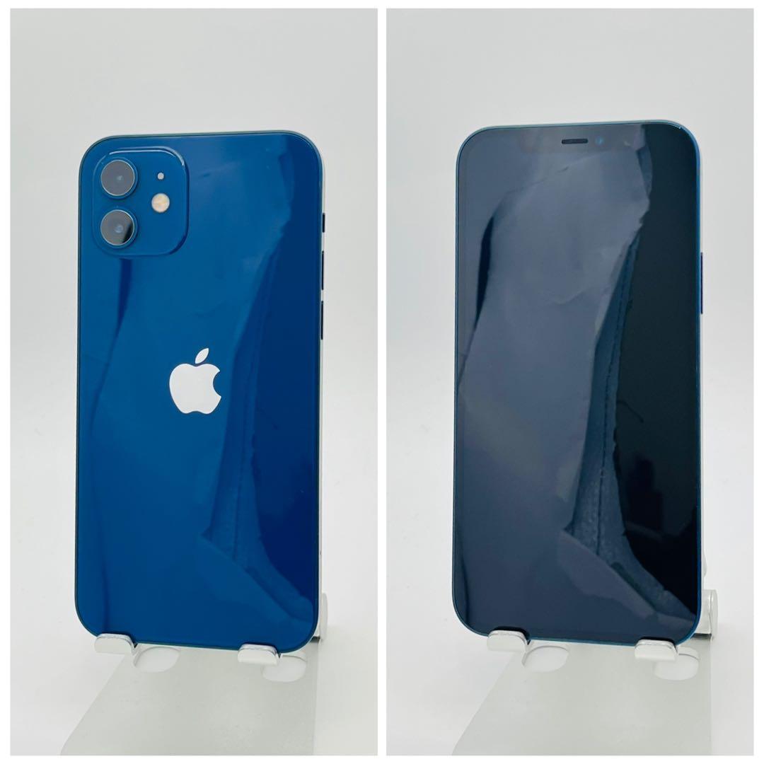 A 100% iPhone 12 128 GB SIMフリー ブルー 本体