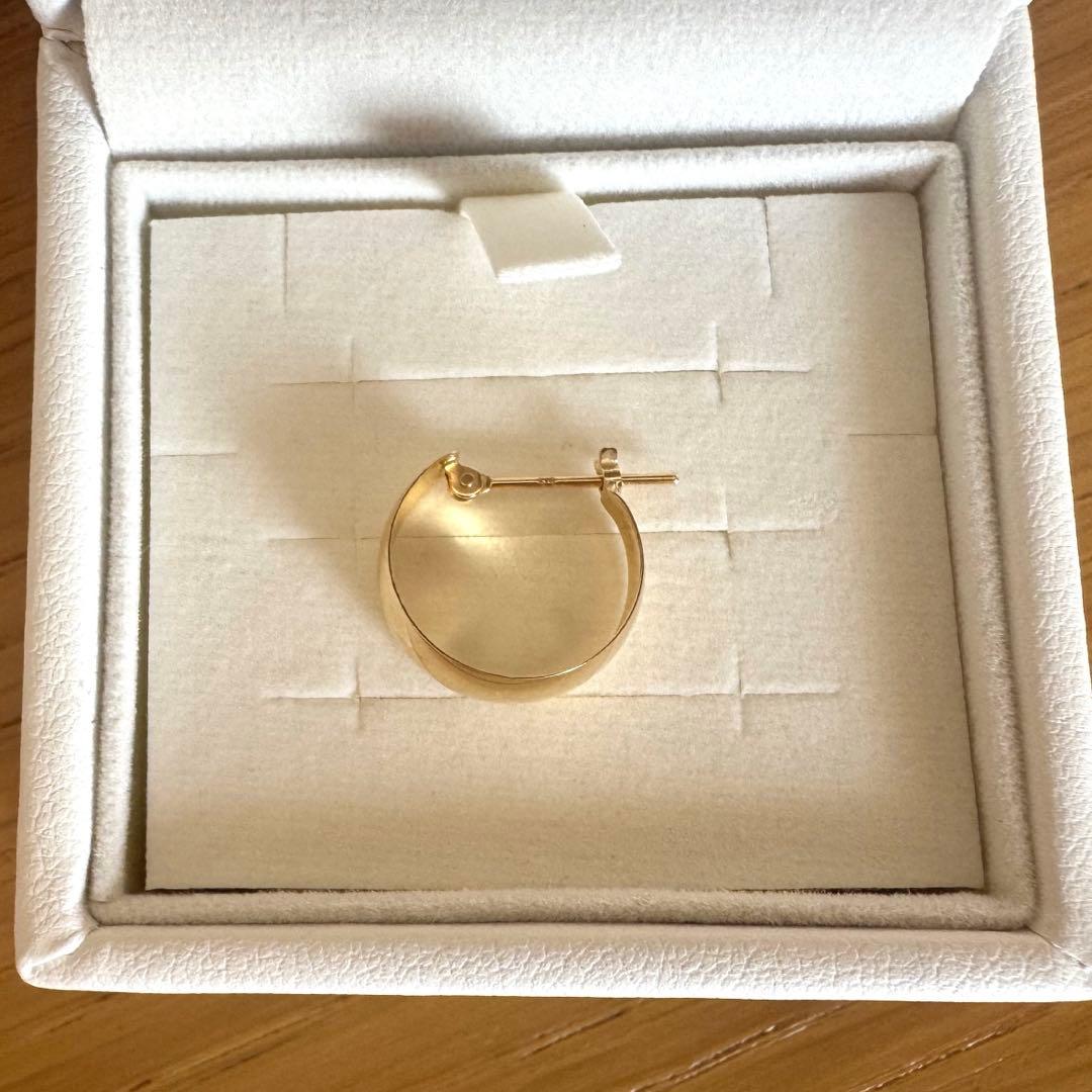 K18 ムーンピアス　フープピアス　月甲　5×13 片耳