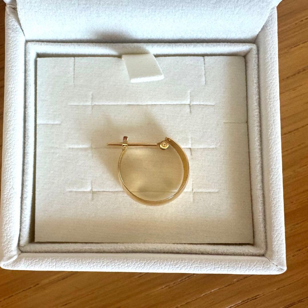 K18 ムーンピアス　フープピアス　月甲　5×13 片耳