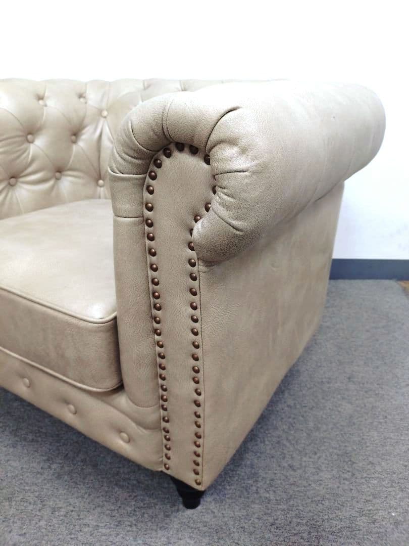 DORIS 1人掛けソファ チェスターフィールド Cusianaa クシャナ