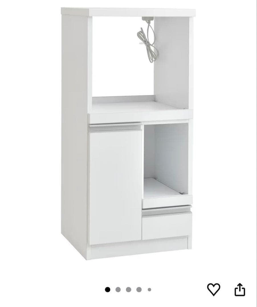 【送料込み】レンジボード　食器棚　一人暮らし　コンパクト　完成品　タンスのゲン