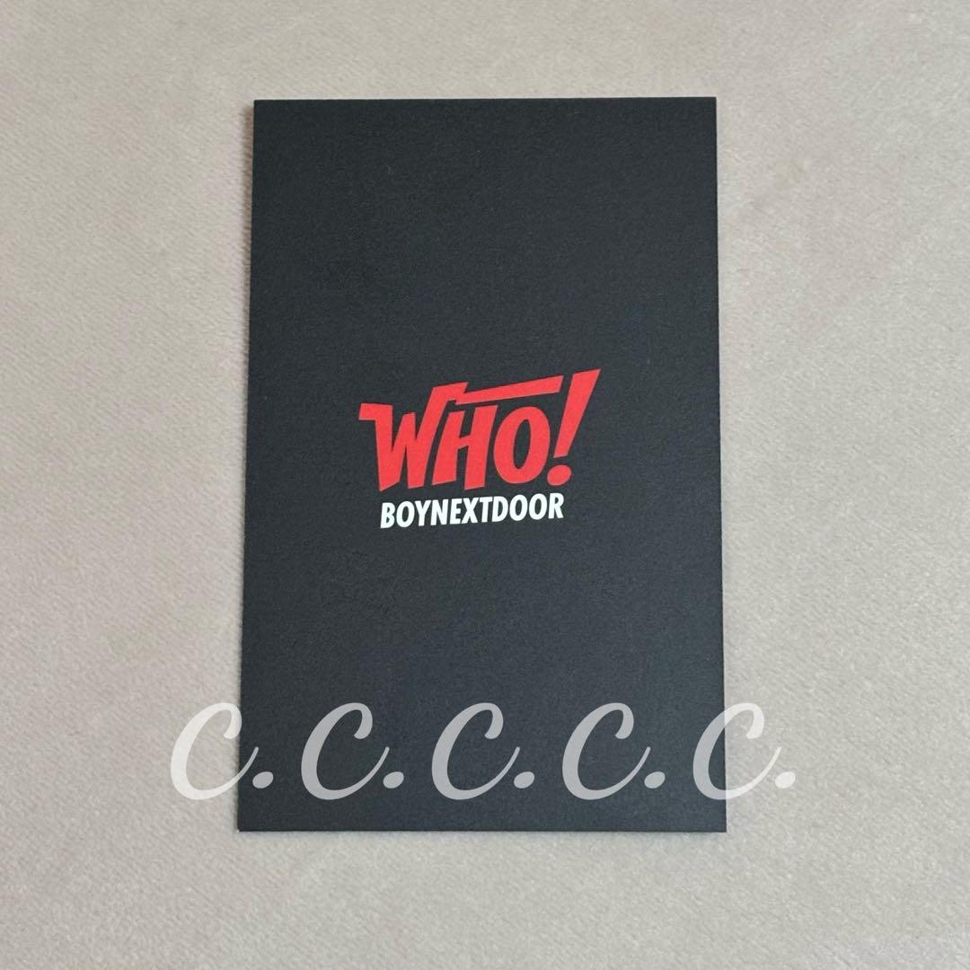 BOYNEXTDOOR ジェヒョン ラキドロ who トレカ