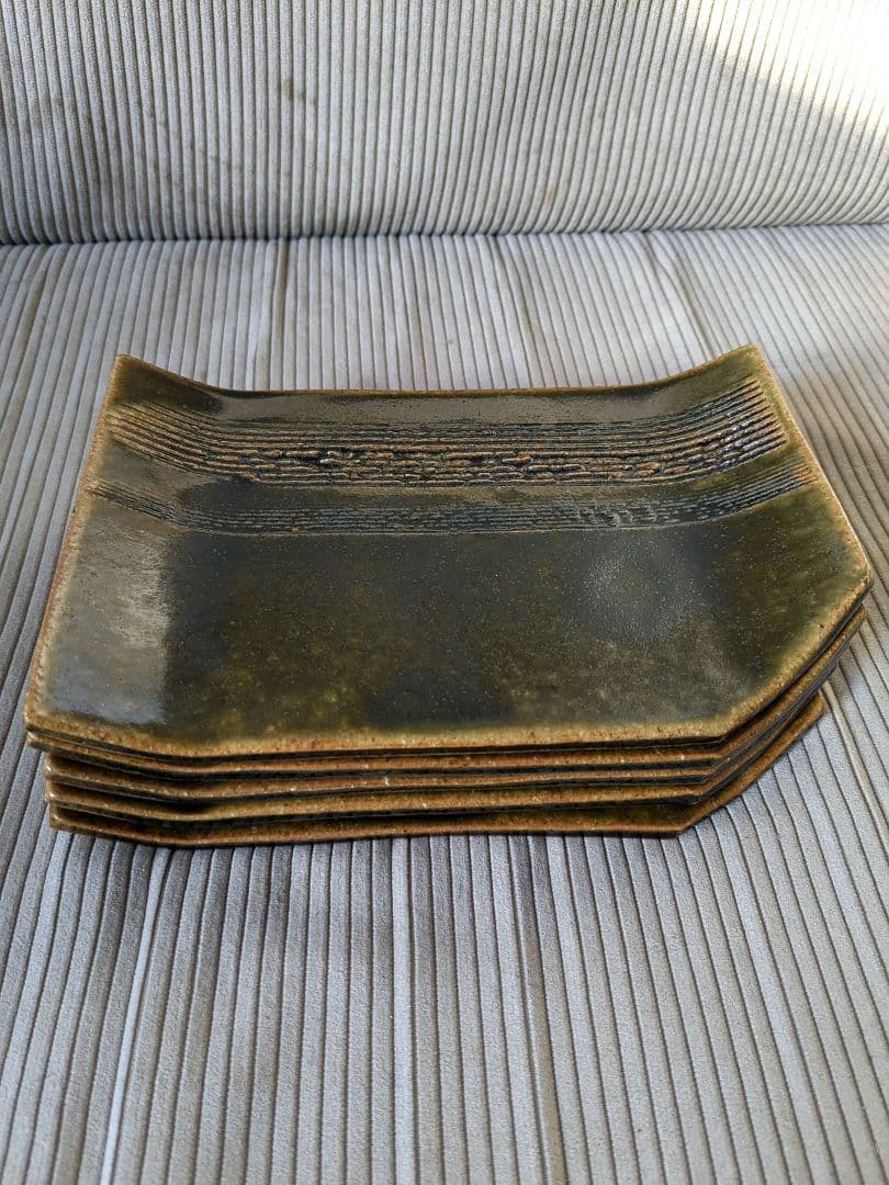 加藤春鼎 菓子皿　銘々皿　茶道具　 5客揃い