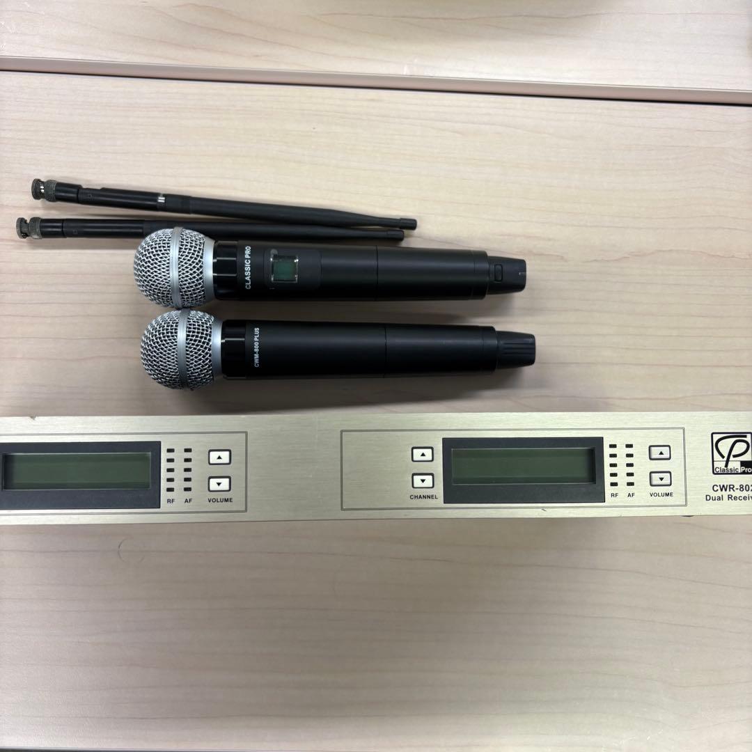 CWR-802 ワイヤレスマイクシステム 2本セット