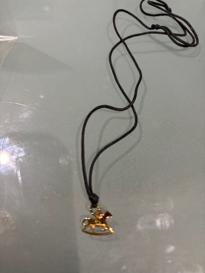 ハ*ー様 ポメラートドドシリーズ750YGイエローゴールド18K 木馬ブラックコ