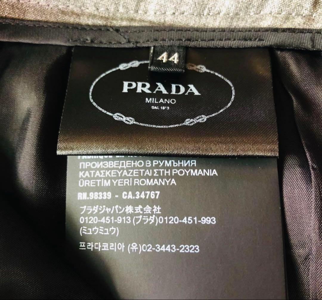 PRADA ワイドスラックス　グレー　44 2024年