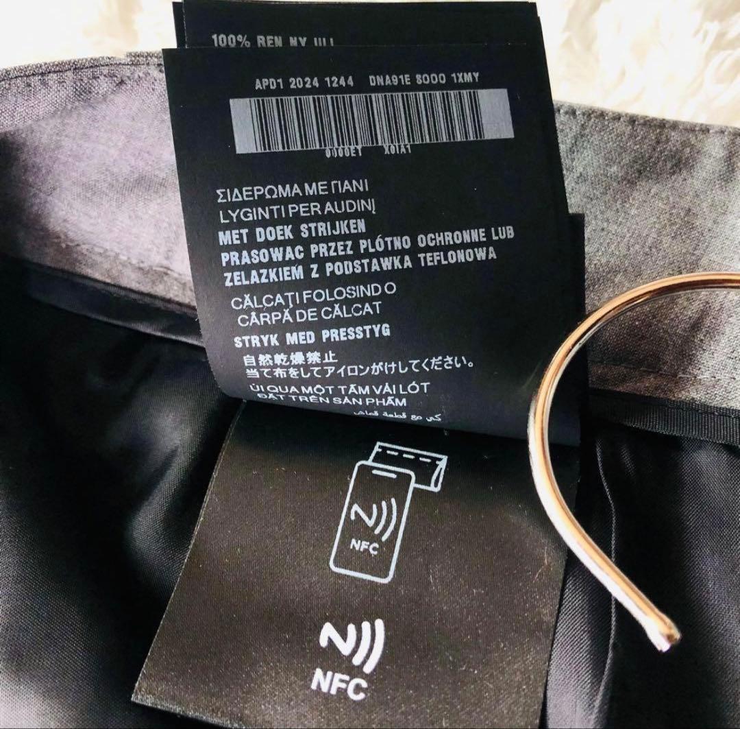 PRADA ワイドスラックス　グレー　44 2024年