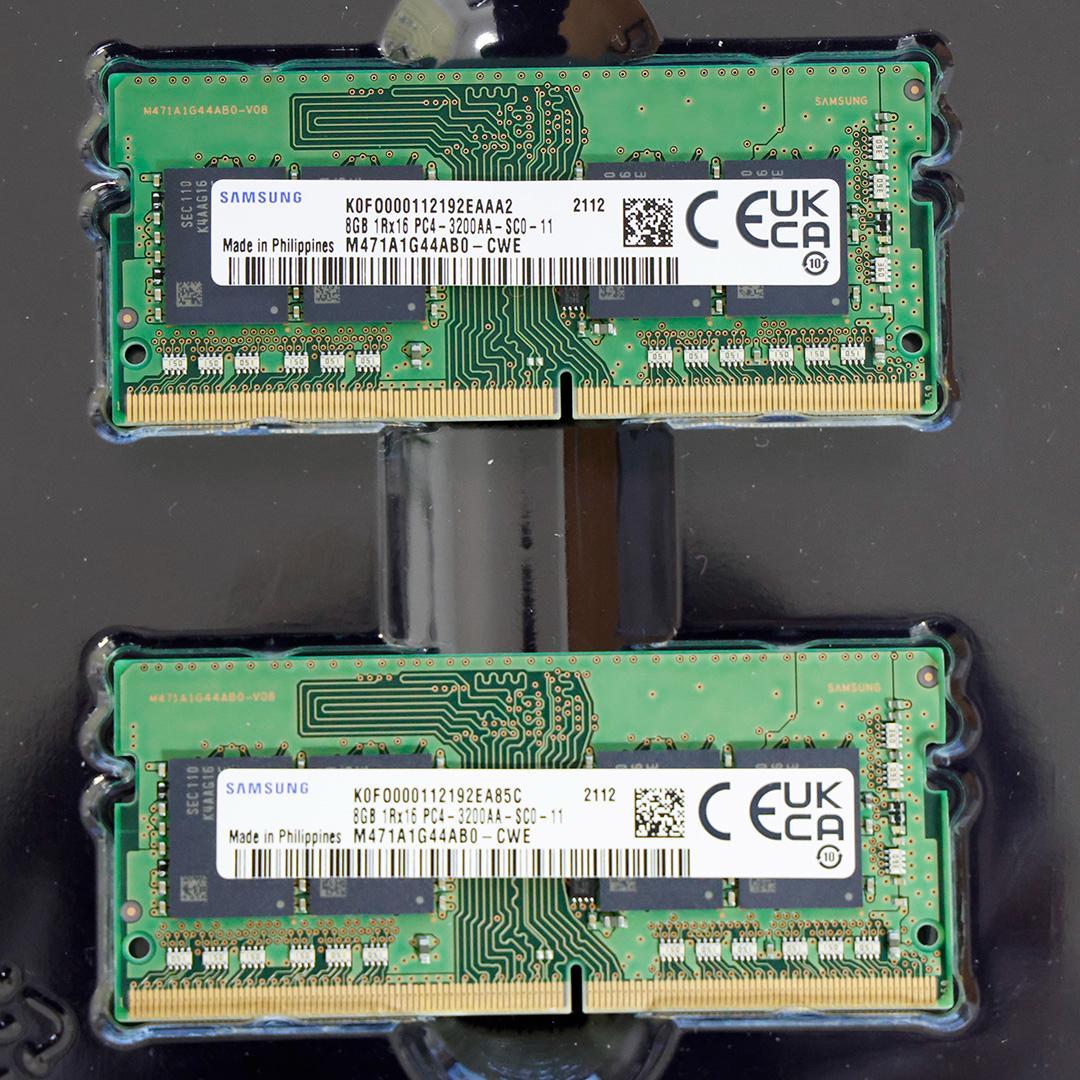 Samsung ノートPC用メモリ DDR4 8GB 2枚組 PC4-3200