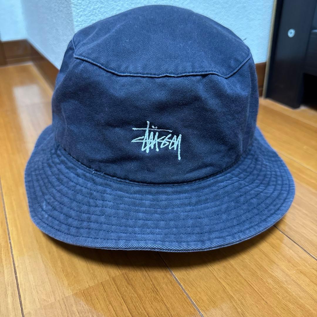 90s old stussy バケットハット　紺タグ
