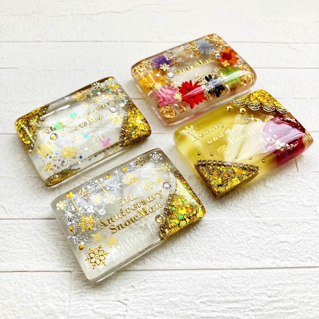 パラパラカラーチョコページ　名入れチャーム、フルオーダー含む5点