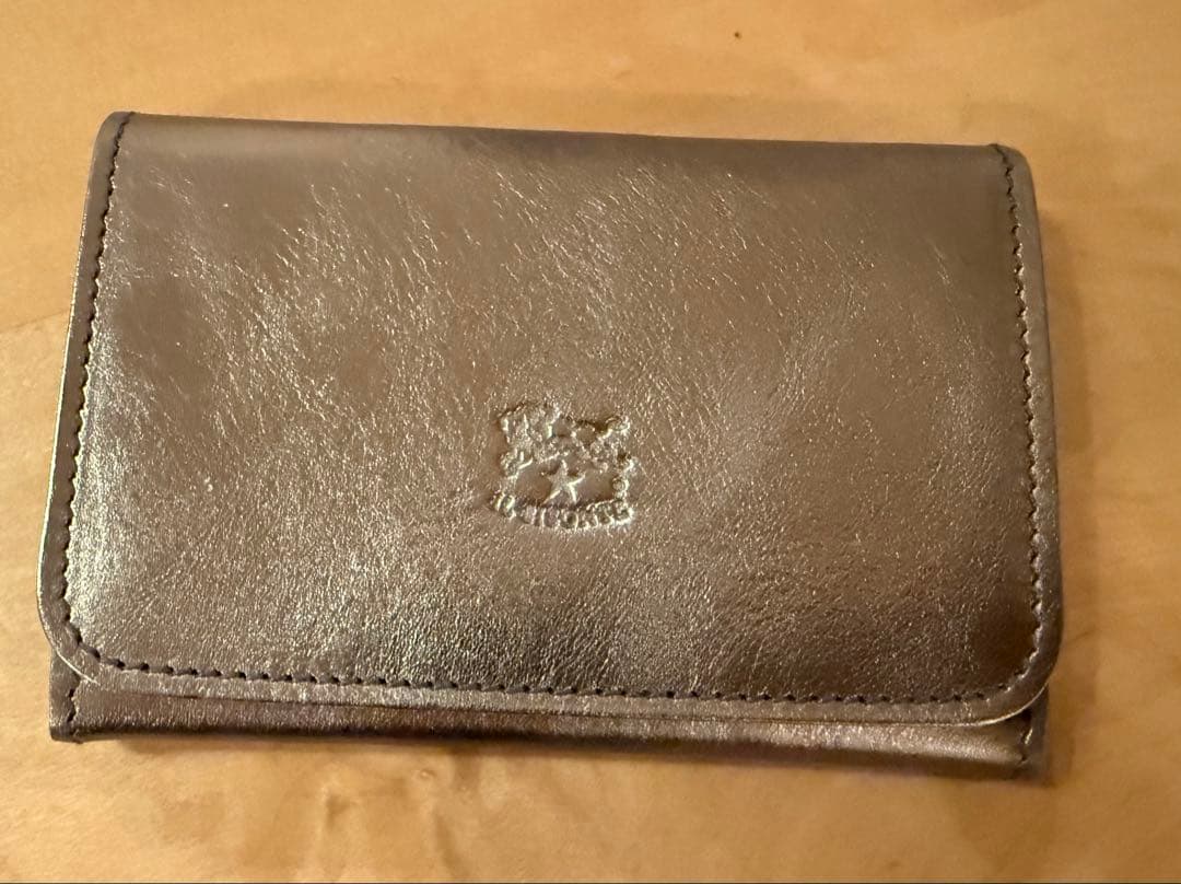 【新品未使用】イルビゾンテ 名刺入れ ブロンズ IL BISONTE