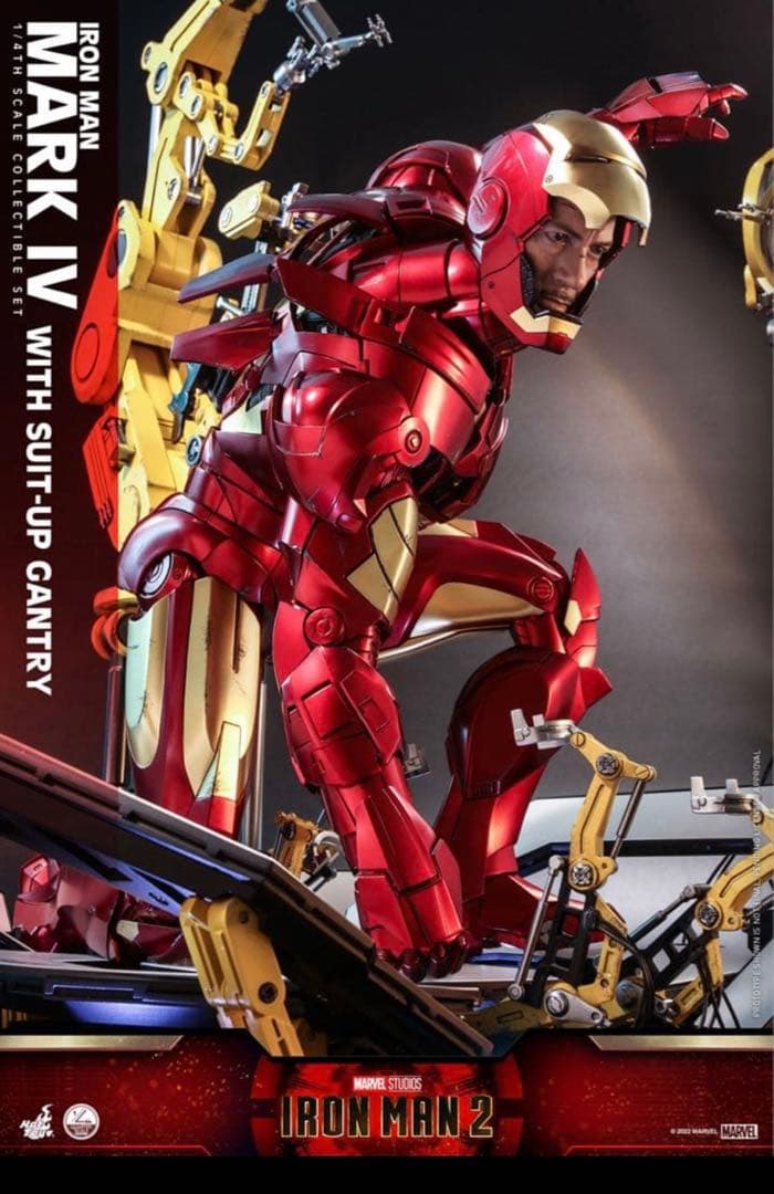 ホットトイズ　1/4　アイアンマン マーク4　パワードスーツ装着機付き