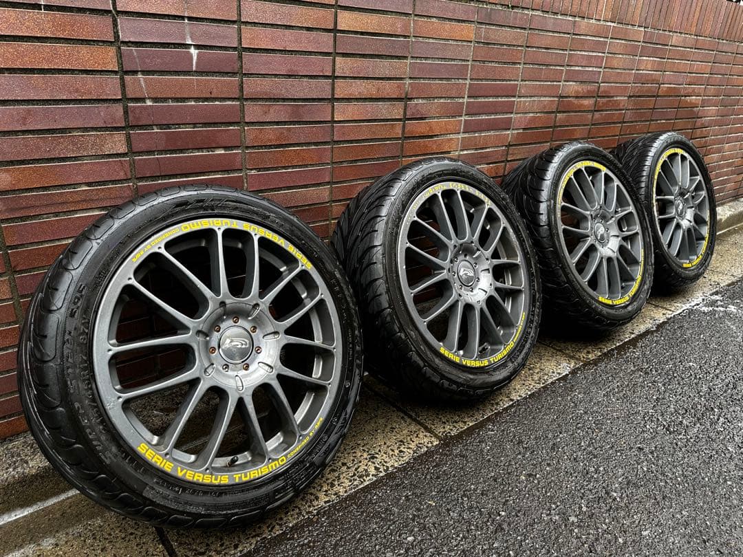 中古 レイズ ベルサス 17x7j マルチリンク対応 タイヤ付き