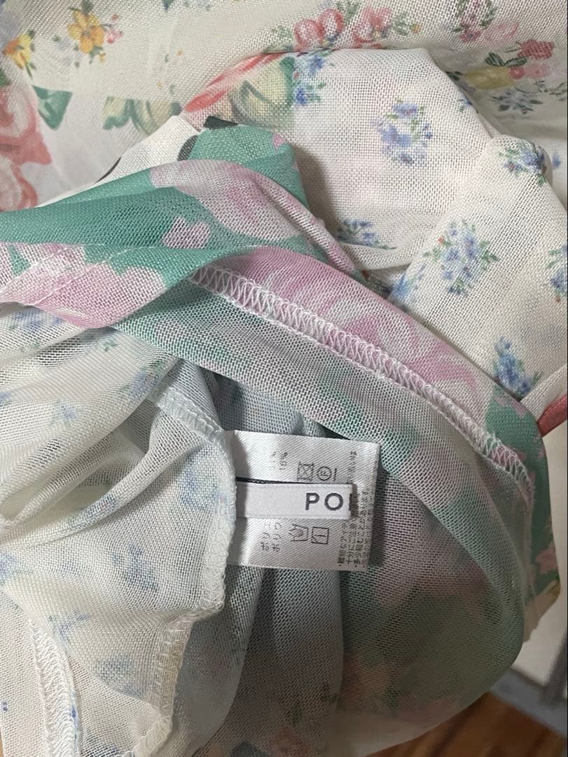 poppy シースルートップス　パッチワーク