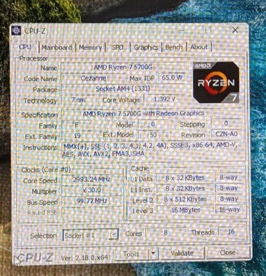 自作pc ryzen7 5700g itx ミニPC