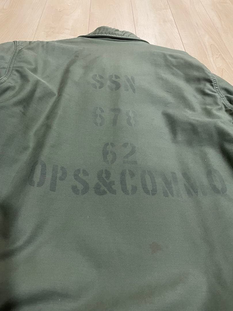 ミリタリー A2 デッキジャケット ビンテージ 80s