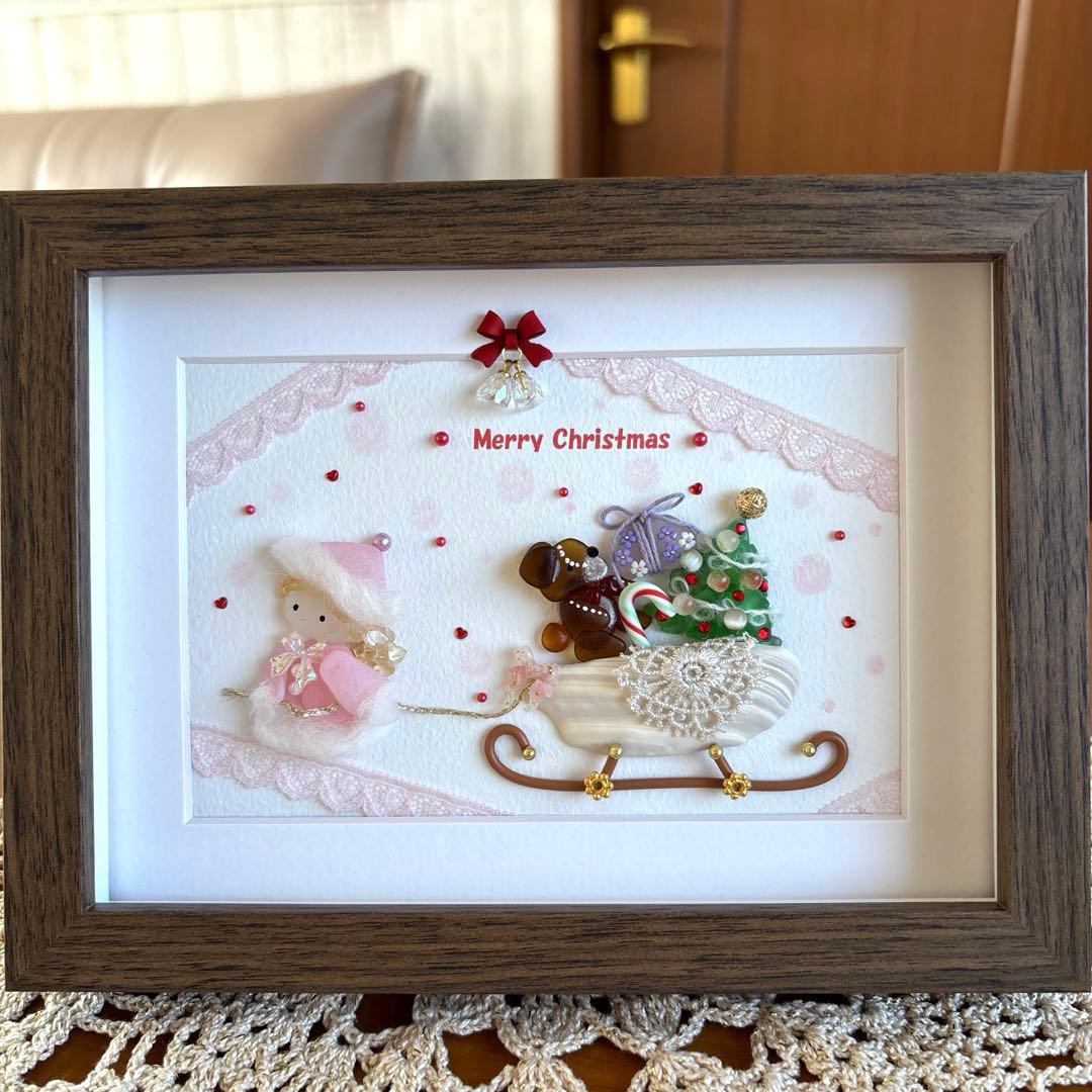 シーグラスアート❁クリスマスオーナメント❁