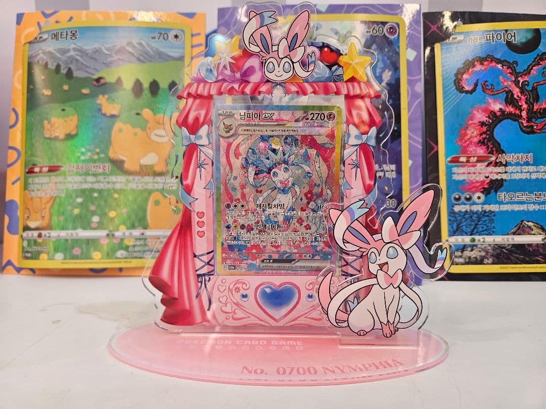 ポケモン　ニンフィア　イーブイ　ブイズ　韓国限定　アクリルカードスタンド