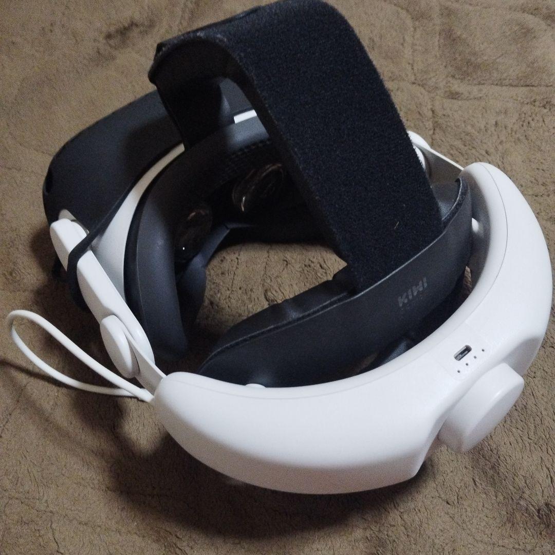 中古美品メタクエスト2 256GB キウイデザインバッテリー付きヘッドストラップ