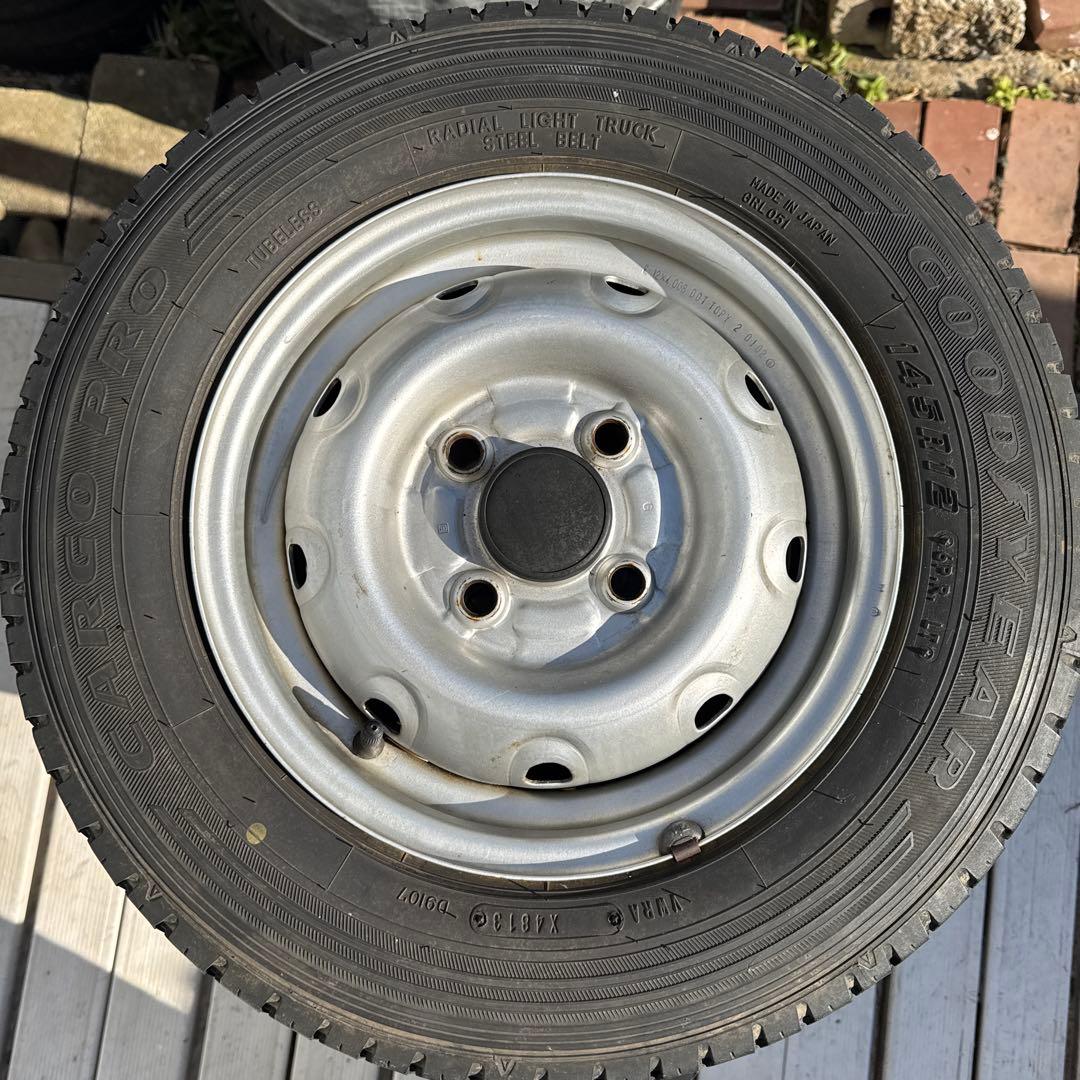 Goodyear 145R12 タイヤ4本セット