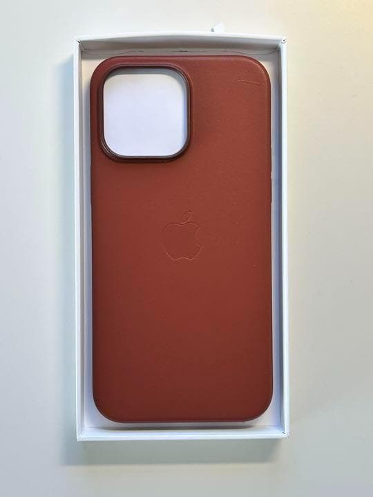 【新品】純正 iPhone 14 Pro Max レザーケース・アンバー