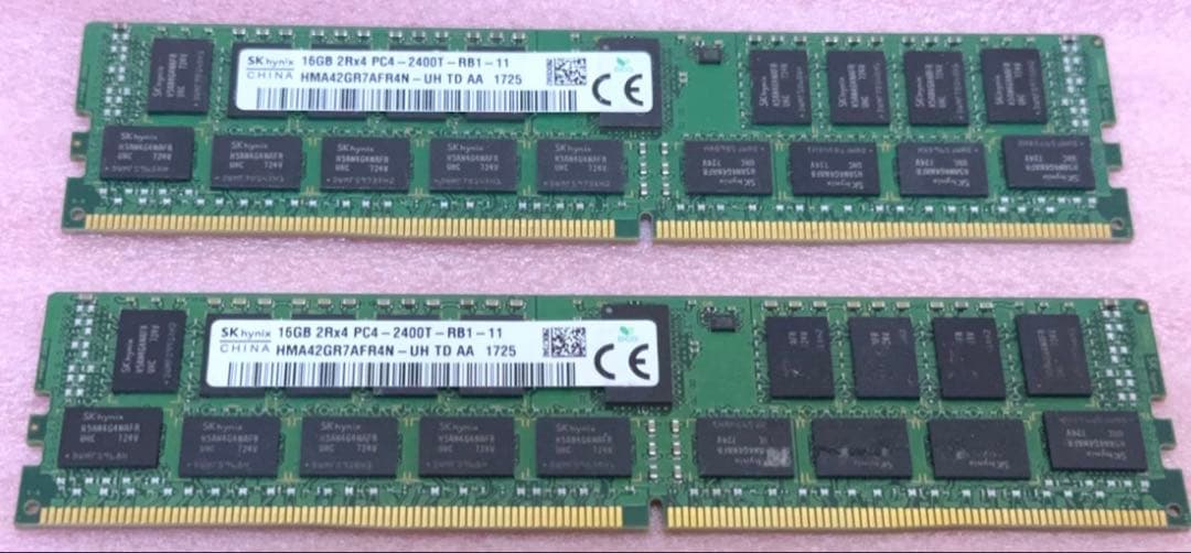 SK hynix DDR4 16×2 32GB サーバー用メモリ 動作品