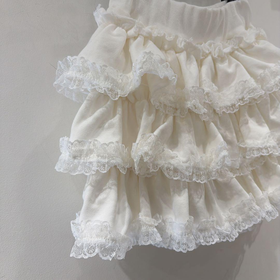 【値下げ】フリルスウェットレースショートパンツ