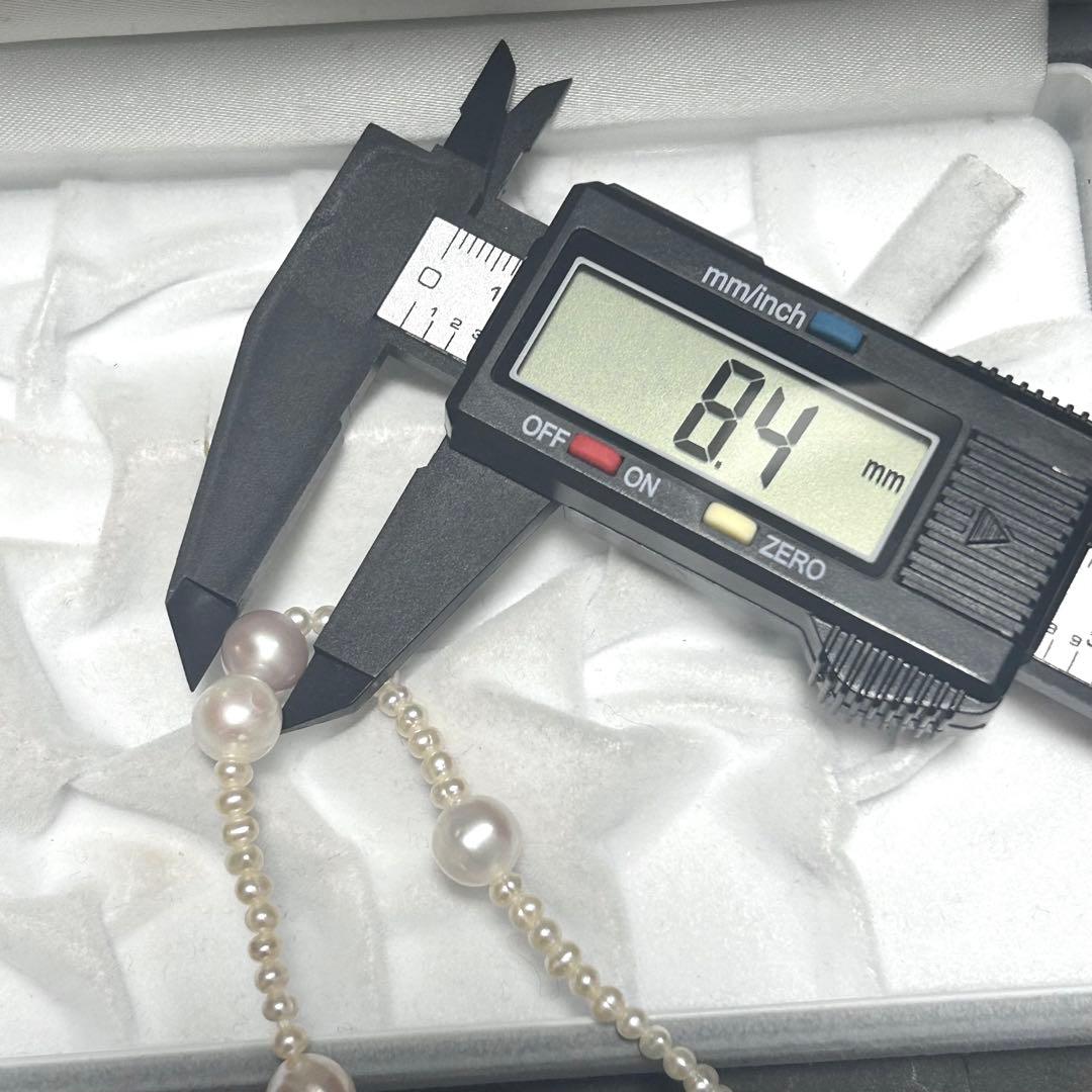 【180cm/テリ◎】本真珠 ネックレス ロング 1連 2連 3連 マルチカラー