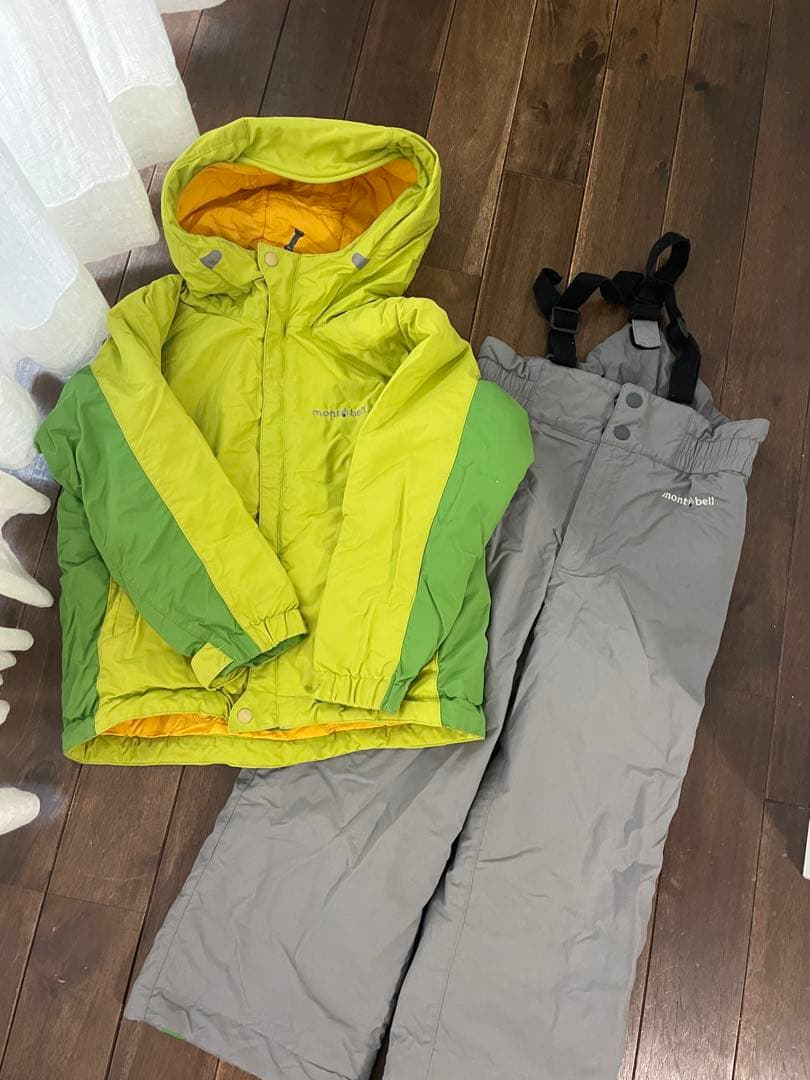 モンベル キッズ スキーウェア 120 上下セット