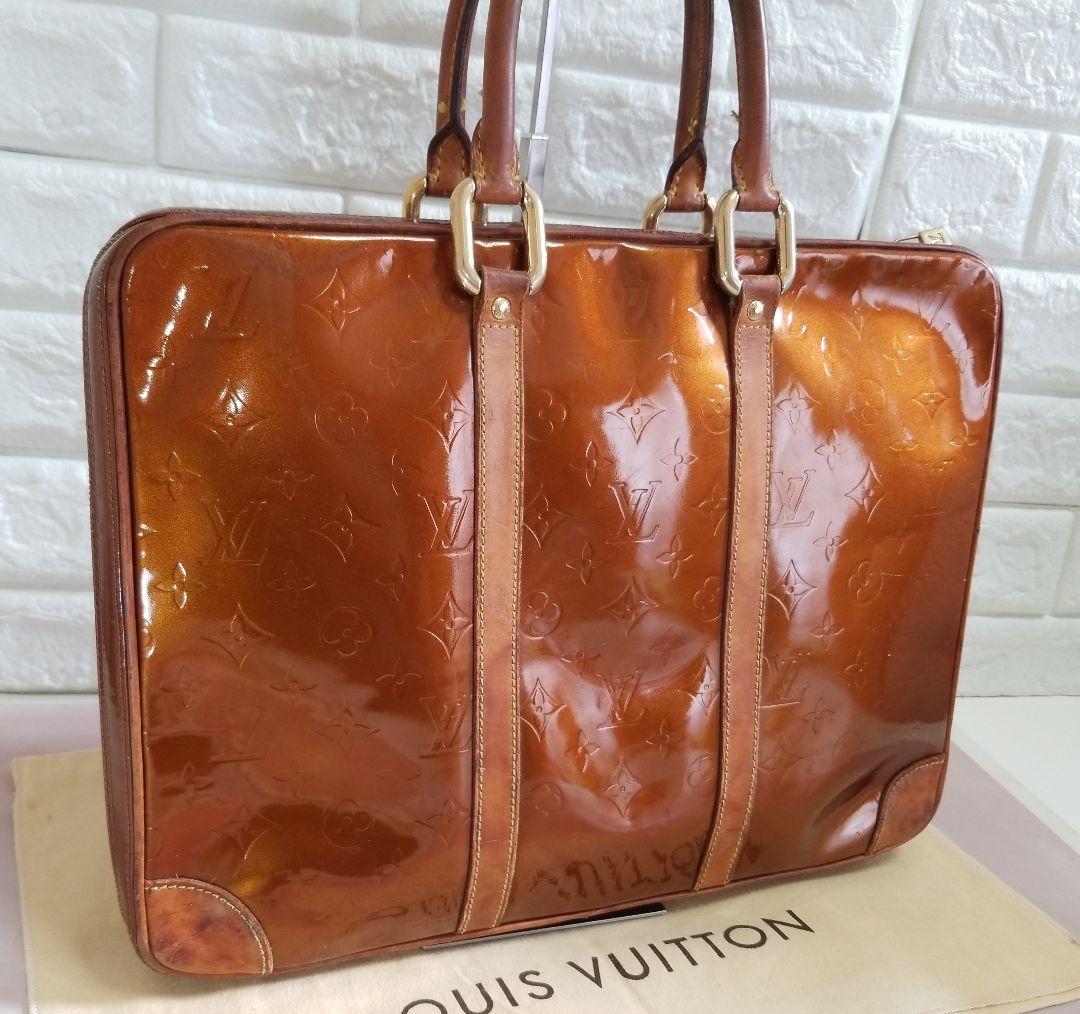 LOUIS VUITTON モノグラム ヴェルニ ヴァンダム ビジネスバッグ