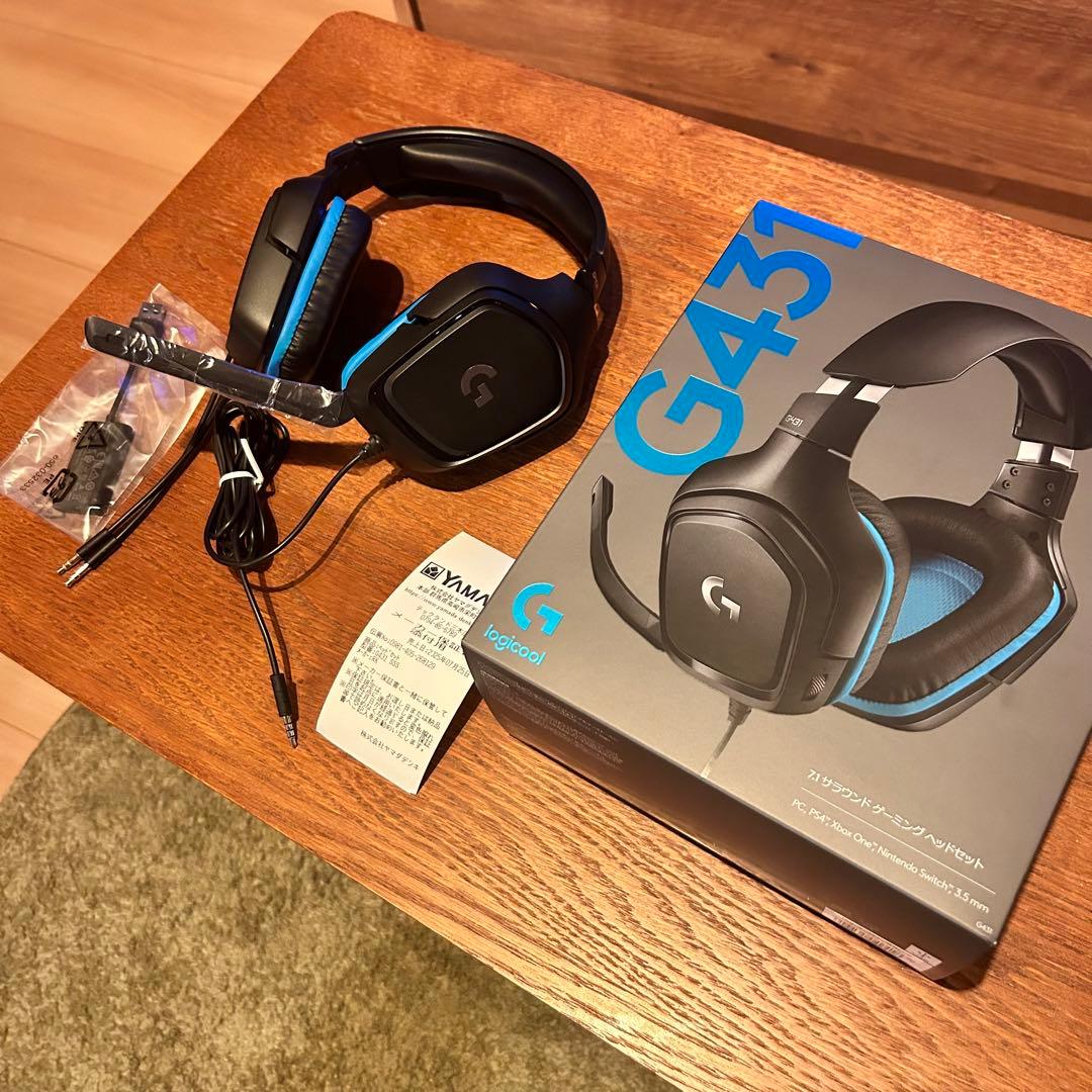【ほぼ新品】Logitech G431 ゲーミングヘッドセット