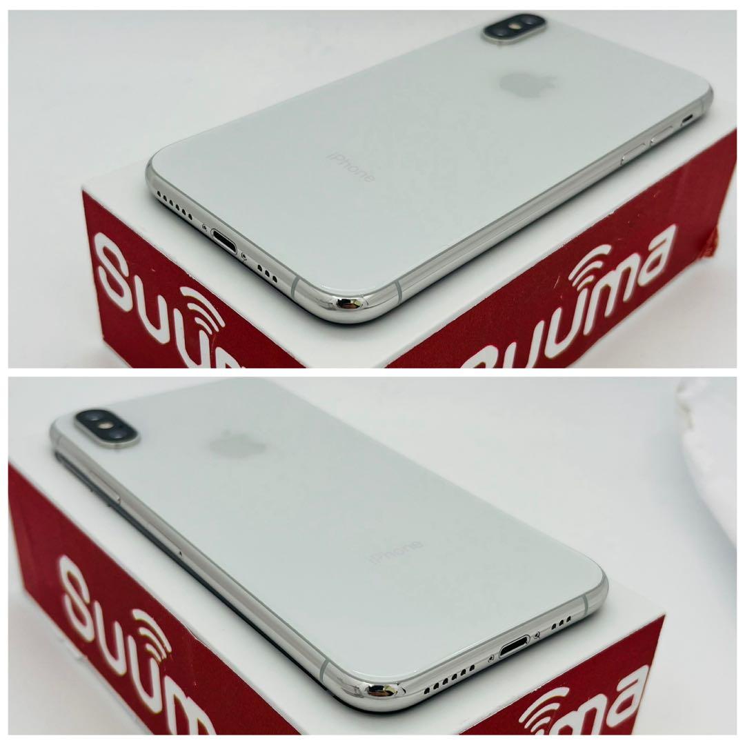 A 100% iPhone XS 256 GB SIMフリー シルバー 本体