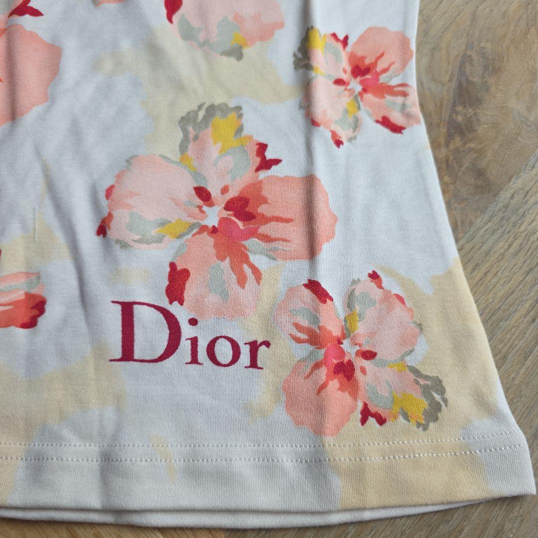 美品‼️ Cristian Dior 半袖シャツ　花柄　ロゴプリント　y16