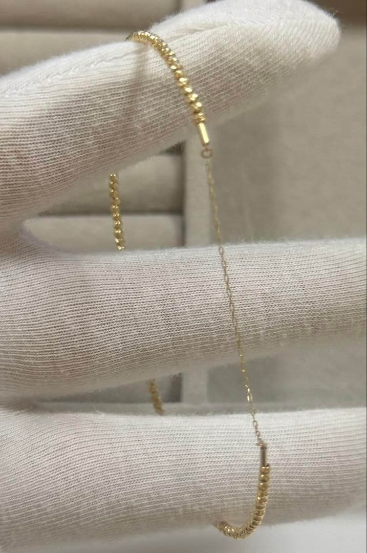 Xoxo　K18バングル　18金　ミラーボール　ブレスレット　キラキラ