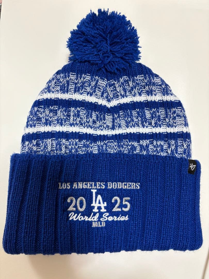 【新品】MLB ドジャース2025 ワールドシリーズ ニットキャップ ニット帽