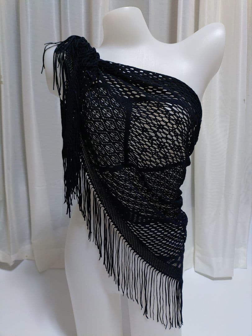 サンアイ Ai ノンワイヤービキニ ブラック Mサイズ 中古 美品 パレオ付き