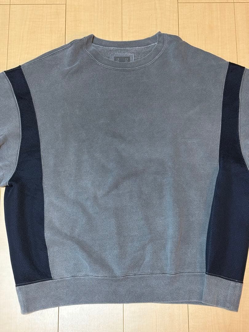 C.E メッシュサイドパネル トレーナー グレー