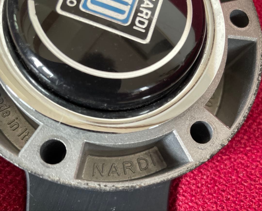 NARDI ハンドル レザー 黒 イタリア製 ヴィンテージ ★ ナルディ