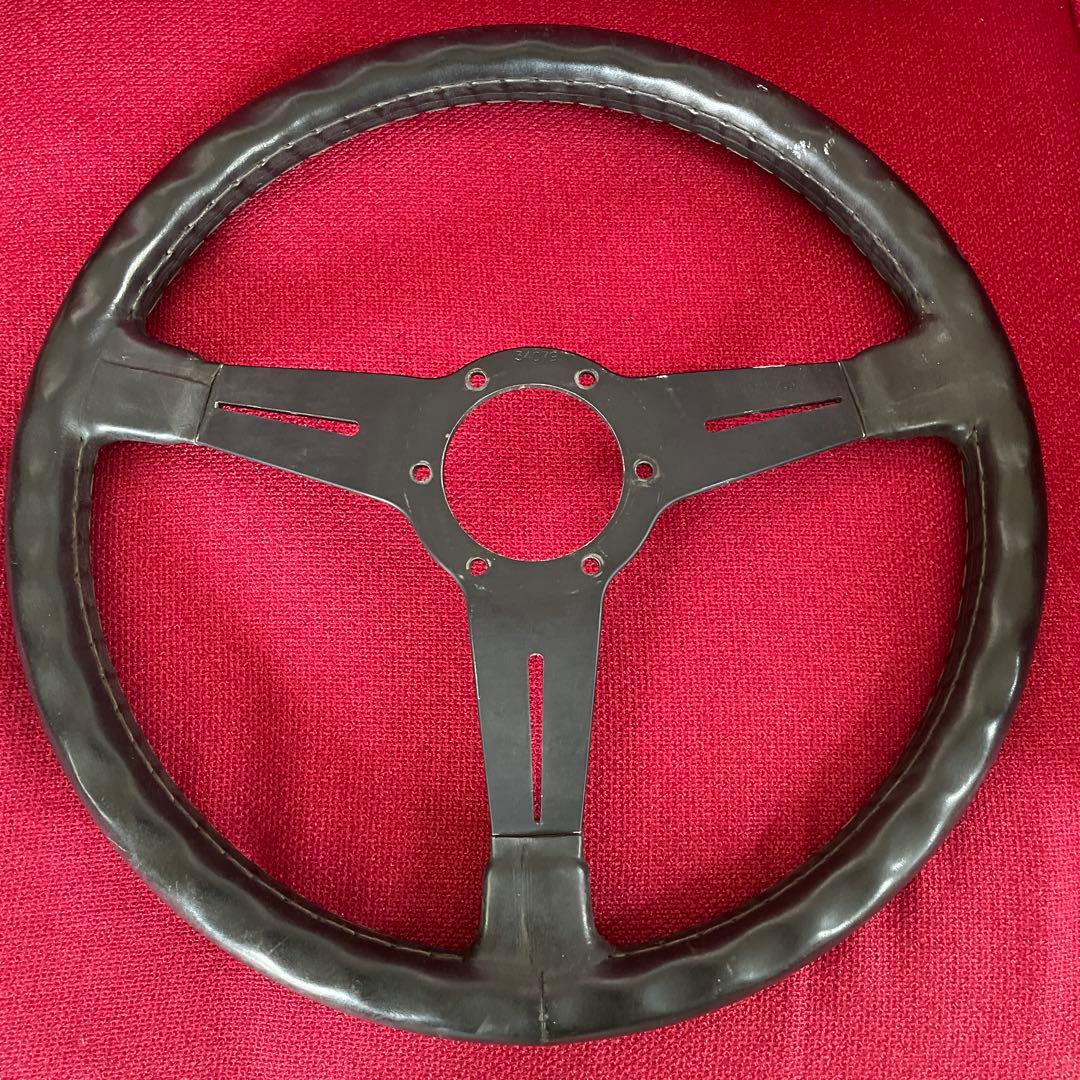 NARDI ハンドル レザー 黒 イタリア製 ヴィンテージ ★ ナルディ