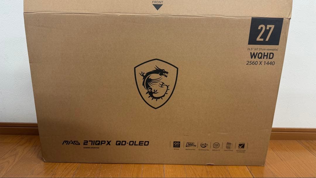 MSI MAG 271QPX 26.5 360hzゲーミングモニター