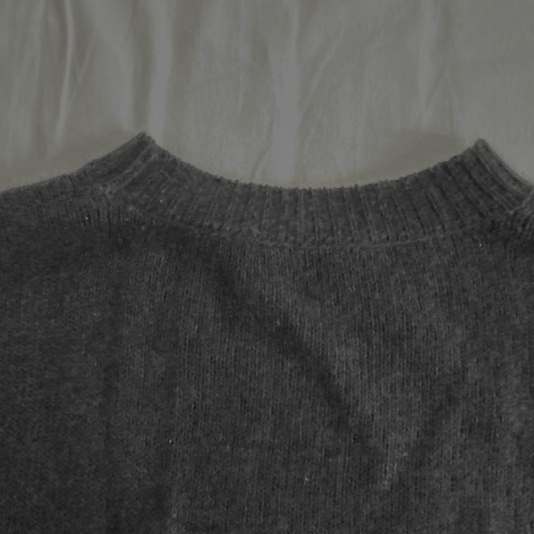 【21AW】COMOLI カシミヤ ニット クルーネック ネイビー　F