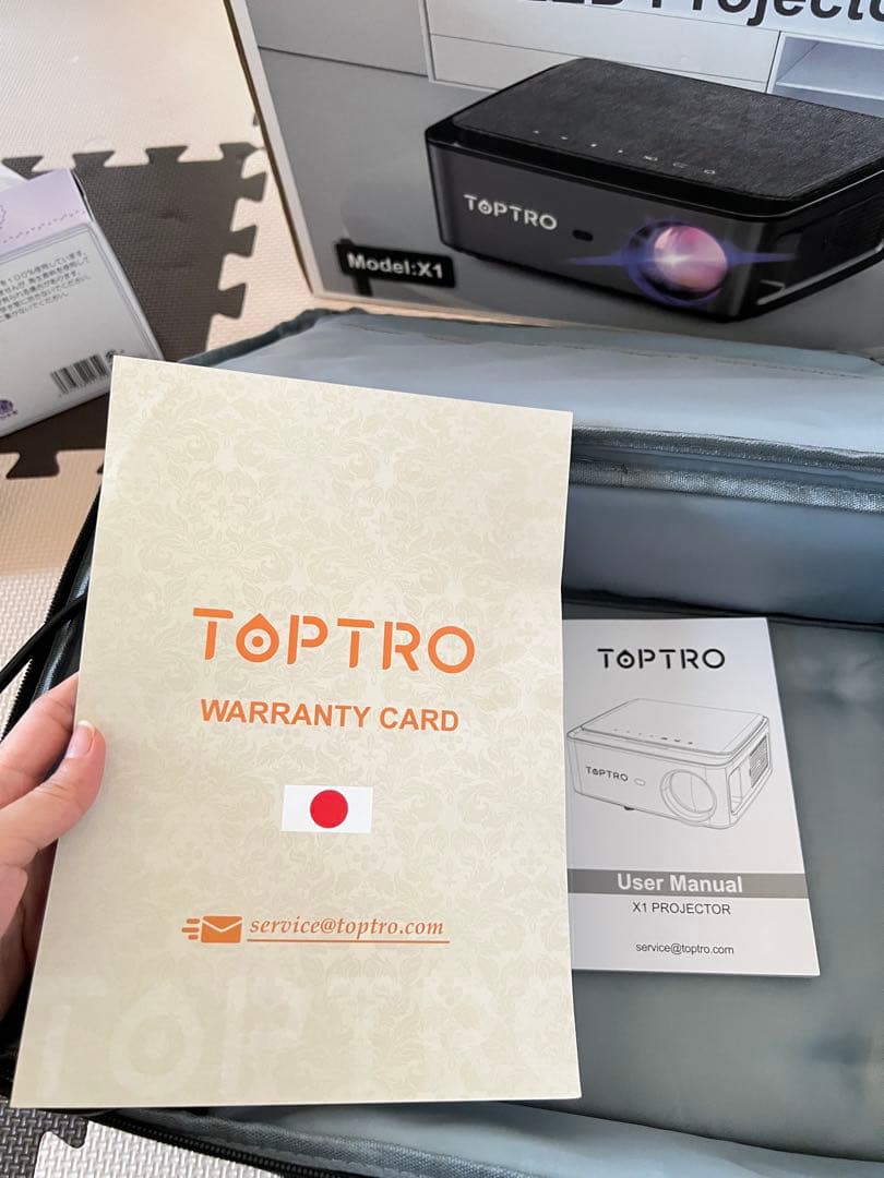 TOPTRO 1080P LED プロジェクター Model:X1