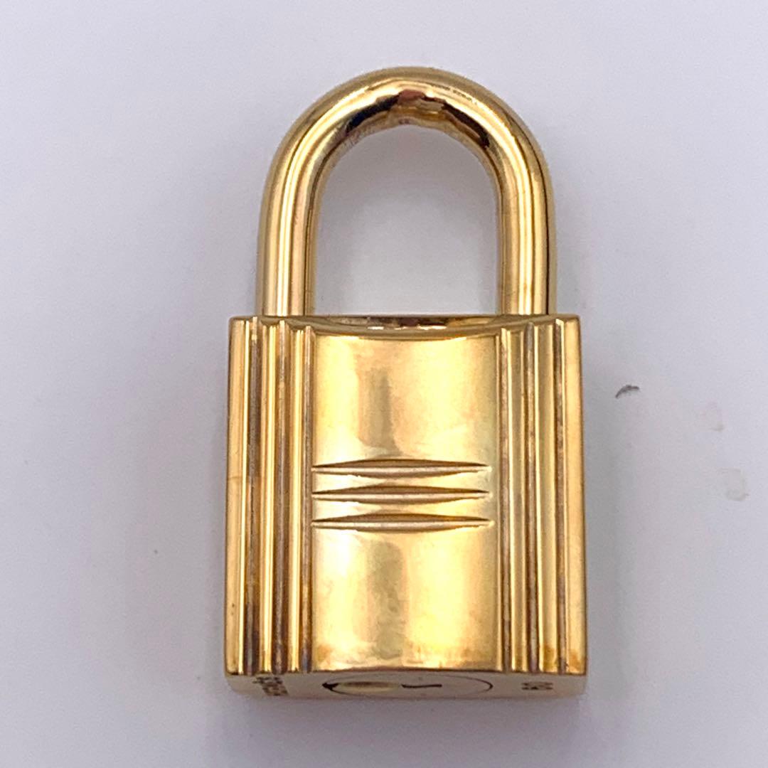 HERMES エルメス カデナ 60番 ゴールド 24Kメッキ 鍵付き 南京錠