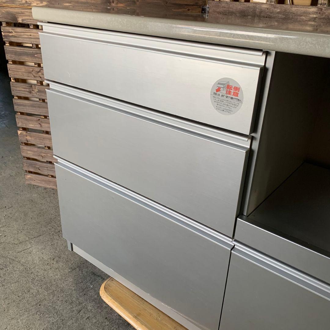 H682 キッチンボード キッチンカウンター 収納 幅1350mm